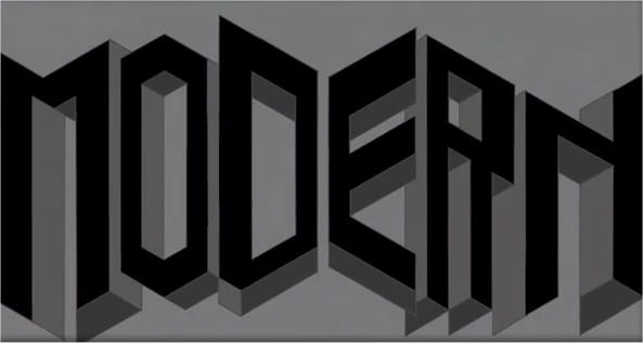 Modern poster