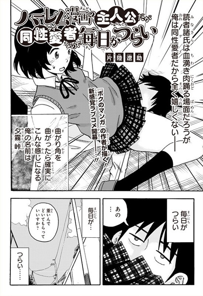 Harem Manga no Shujinkou daga Gay nanode Mainichi ga Tsurai cover
