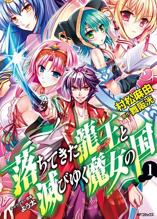 Ochitekita Naga to Horobiyuku Majo no Kuni cover